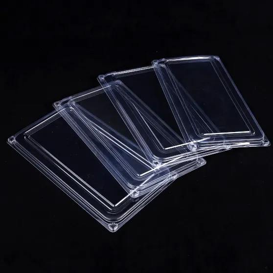 OEM transparent PET PVC disposable plastic clamshell packaging blister packing box manufacture