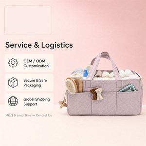 Organisateur de couches pour bébé KUYEU, panier de rangement pour la crèche avec poignées et poches pour les essentiels du nouveau-né - Product Image 6