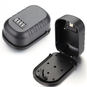 Lock <b>Box</b> Resettable Combination Code Portable Wall Mount Waterproof Security Safe <b>Box</b> Home Office <b>Grey</b>/Black Alloy BSCI/ISO/ROHS - Product Image 4