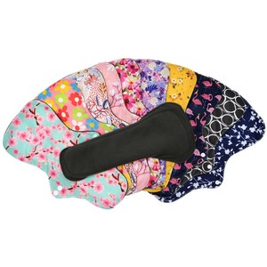Serviettes Hygiéniques Lavables et Réutilisables pour Femmes, en Coton Respirant et <span class=keywords><strong>Charbon</strong></span> <span class=keywords><strong>de</strong></span> <span class=keywords><strong>Bambou</strong></span> - Product Image 4