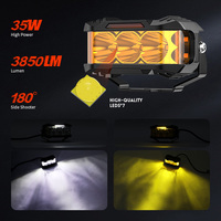 Nouveauté 2025 : Phares LED 70W 4 pouces étanches IP68 à faisceau spot super lumineux et DRL latéral pour UTV et camions 4x4