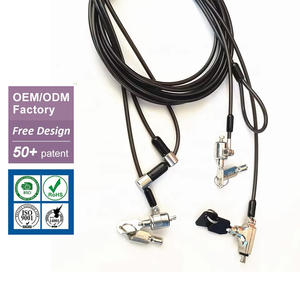 여러 모델에 적합한 범용 3-in-1 노트북 잠금 장치 사무실 학교 여행을위한 하나의 케이블로 여러 대의 노트북 보안 - Product Image 1