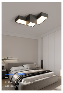 Lustre LED moderne en forme de nuage, avec abat-jour en papier, base en métal, AC 3500K, blanc chaud, design asiatique, grande taille, luminaire pour chambre à coucher, CRI90 - Product Image 4