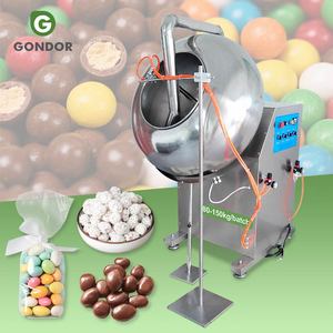 Nut Sugar Snack <b>Peanut</b> Rotary Drum Chocolat Coating and Seasoning Pan Automatic Coater <b>Machine</b> Chocolate Fot Food - Product Image 1