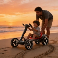 Go Kart Eléctrico Plegable de Alta Calidad para Niños Grandes, Diversión al Aire Libre, Regalo