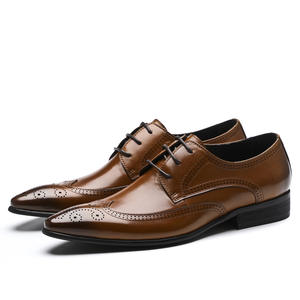 Zapatos de Vestir para Hombre de Alta Calidad Hechos a Mano, Diseño Artesanal, de Cuero, con Punta en Pico, Estilo Oxford, Sin Cordones, con Diseño de Parches, para Todas las Temporadas, para Bodas - Product Image 5