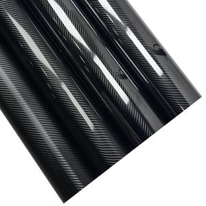 1.52*18M Rouleau Complet PVC Auto Film D'emballage De Voiture En Fiber De <span class=keywords><strong>Carbone</strong></span> Vinyle en Chrome Diamant Noir avec Fonction De Changement De Couleur - Product Image 1