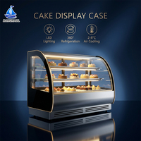Vitrine Réfrigérée de Comptoir au Design Moderne et Élégant pour Desserts, Vitrine de Pâtisserie de Luxe pour Unité de Kiosque de Centre Commercial