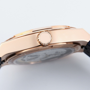 Montre mécanique tourbillon de luxe de style classique pour homme, bracelet en caoutchouc bleu, bracelet de 22 mm, tendance et élégante - Product Image 4