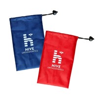 Pochette à cordon en polyester avec logo personnalisé, sac de rangement pour appareil orthodontique, aligneur, pour clinique dentaire