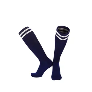 Chaussettes de Football respirantes pour Sports de plein air, bas de Rugby au-dessus du genou, haut, volley-ball, Hockey, enfants et adultes