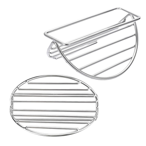 Soporte para Tacos y Exhibidor de Burritos de Acero Inoxidable, Reutilizable, Degradable, de Forma Ovalada, para Restaurantes y Cocinas Mexicanas - Product Image 4