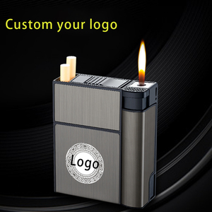 Estuche Modular para Cigarrillos Erliao <span class=keywords><strong>con</strong></span> Encendedor |   Compatible <span class=keywords><strong>con</strong></span> paquetes blandos/duros |   Metal Antipresión |   Encendedor Desmontable - Product Image 6