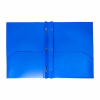 Lot de 6 dossiers en plastique avec pochettes, dossiers de documents avec emplacement pour cartes de visite, 2 pochettes, fournitures de rentrée scolaire pour le bureau