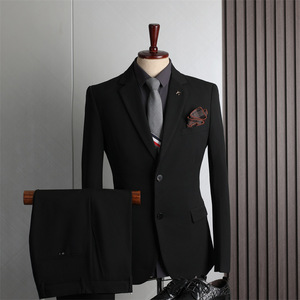 Costumes de grande taille en gros, nos saisons, décontractés, business, coupe ajustée, costumes de mariage pour hommes - Product Image 1