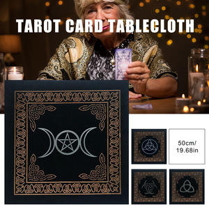 XinLan Constelaciones <span class=keywords><strong>Tarot</strong></span> Card Mantel Terciopelo Adivinación Altar Tela Juegos de mesa Oracle Card Pad Runas Suministros de brujería - Product Image 4