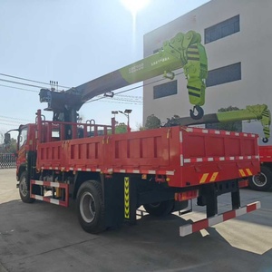 משאית מנוף מותקנת על משאית ג'יפאנג הו, קבינה חד-שורתית, 4x2, מנוע יוצ'אי 220 כוחות סוס, משאית ידנית מכנית 8 טון - Product Image 5
