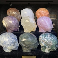 Vente en gros : Ornement artisanal moderne en cristal de quartz rose, sculpture extraterrestre en pierre précieuse pour la décoration