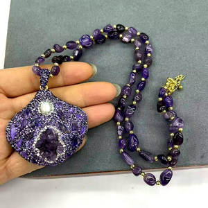 Collar CH-LHN1576 de Lujo <span class=keywords><strong>con</strong></span> Colgante de la Virgen María/<span class=keywords><strong>San</strong></span> <span class=keywords><strong>Benito</strong></span>/<span class=keywords><strong>Cruz</strong></span> Dorada, Colgante Religioso de Concha, Cadena Simple al por Mayor, Collar para Mujer - Product Image 4