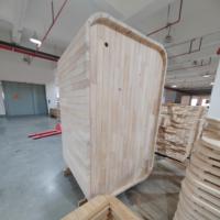 Sauna Uap Basah Kubus Luar Ruangan untuk 2 Orang, Spa Rumah Kayu untuk Taman Belakang Rumah, Desain Tradisional