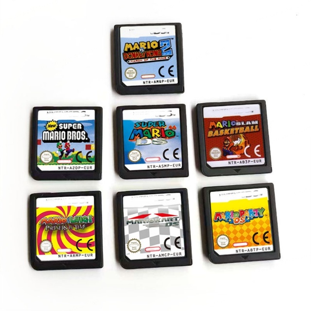 Super Maried Series EUR Version Five Language 64 Kart Party Bros Luigi Partners in Time DS Games Cartridge Wired High Quality