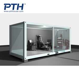 المنازل الجاهزة PTH الأفضل مبيعاً 20 قدمًا من المصنع توريد منازل حاوية مع غرفة نوم واحدة وغرفة معيشة واحدة للبيع - Product Image 2