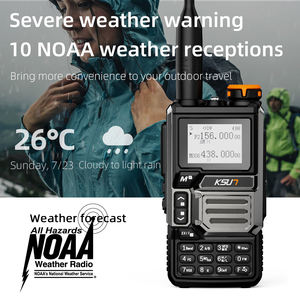 Intercomunicador Inalámbrico KSUN UV60D, <span class=keywords><strong>Walkie</strong></span>-<span class=keywords><strong>Talkie</strong></span> de Largo Alcance, Radio Portátil de Banda Aérea HAM, VHF UHF de Doble Banda, FCC GMRS - Product Image 6