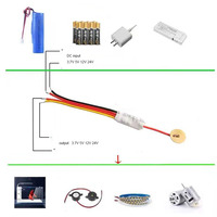 Interrupteur tactile intelligent DC3.7-24V 2.5A, mini capteur tactile, interrupteur de lumière LED à détection de niveau d'eau