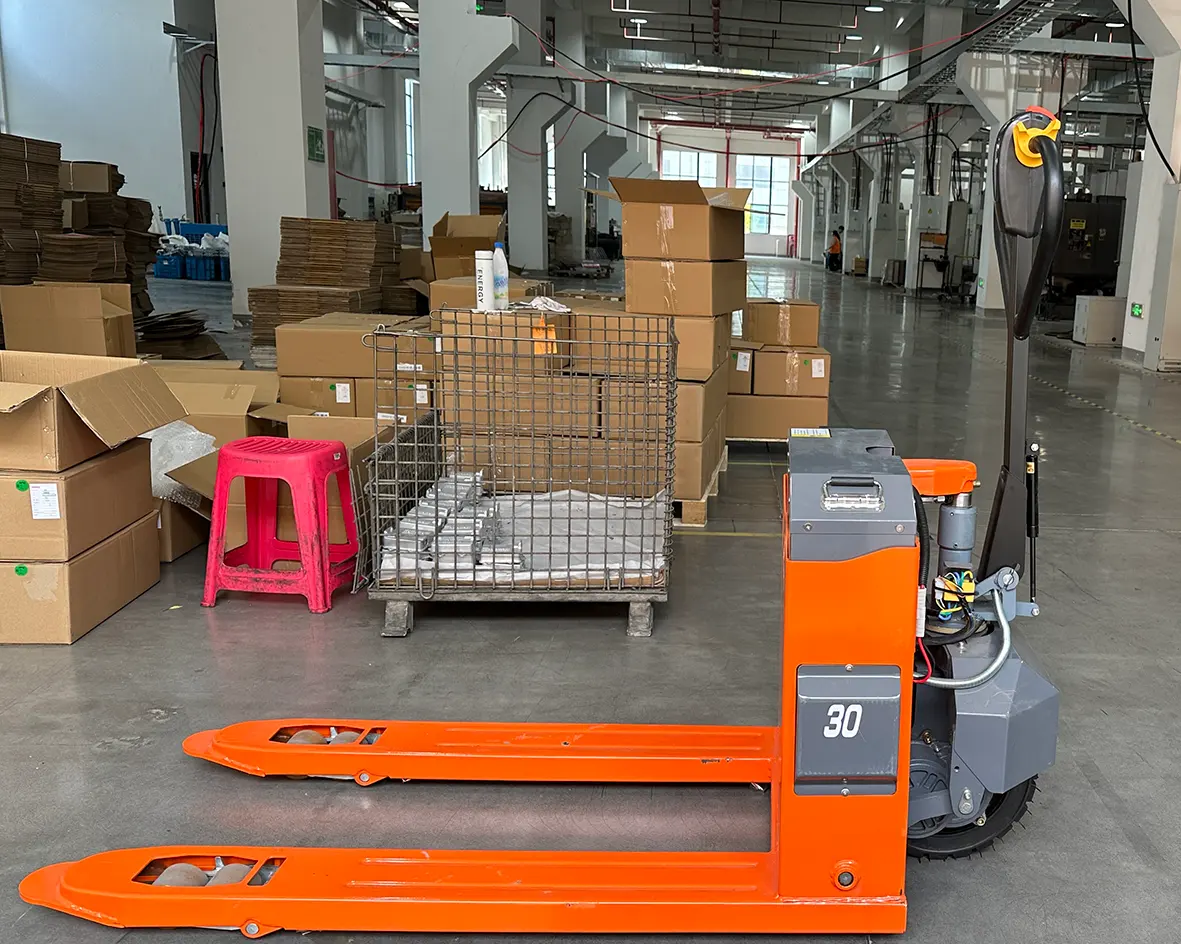 BAIJIANG All-electric 3.0 ton TMA30B pallet jack lift with Lead-acid battery All-electric Off-road forklift truck