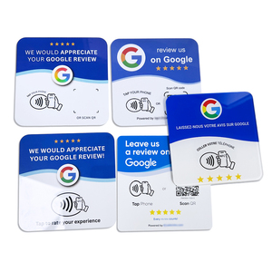 Carte PVC carrée NFC de 100 mm pour avis Google, avec bande adhésive au dos, vente en gros - Product Image 6