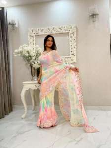 Nouvelle collection exclusive de saris à séquences vêtements de fête saris de mariage pour femmes porter au prix d'exportation - Product Image 3