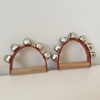 Professional Kids Baby Music Enlightenment Leather 5/7 Bells Jingle Early Education Christmas Atmosphere Music