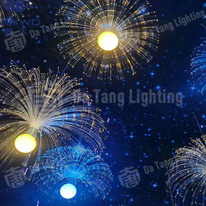 Lámpara decorativa LED RGB con diseño de medusa de fibra óptica para exteriores, ideal para parques, paisajes y exhibiciones festivas. - Product Image 2