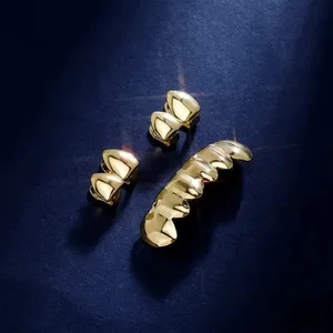 Ensemble brillant Hip Hop à la mode Grillz mode dents Grillz ensemble <span class=keywords><strong>de</strong></span> grilles supérieures et inférieures avec ensembles <span class=keywords><strong>de</strong></span> grilles à dents <span class=keywords><strong>de</strong></span> <span class=keywords><strong>vampire</strong></span> brillantes en silicone - Product Image 4