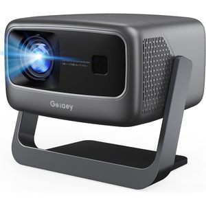 โปรเจคเตอร์ Goiaey 4K ความละเอียด 1920x1080p รองรับ WiFi Bluetooth โฟกัสอัตโนมัติ ระยะฉายสั้น ใช้ได้ทั้งในและนอกอาคาร เหมาะสำหรับเล่นเกม งานปาร์ตี้ การเดินทาง การสอน และการใช้งานในโบสถ์ - Product Image 1