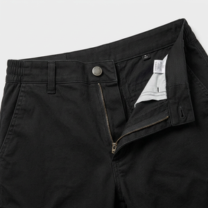 Men's Lightweight Stretch Cotton Canvas <b>Cargo</b> <b>Pants</b> Slim Tapered Flat Front Mid Rise <b>Elastic</b> <b>Waist</b> Casual Streetwear - Product Image 4