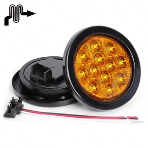 <span class=keywords><strong>Feu</strong></span> annulaire à <span class=keywords><strong>led</strong></span> <span class=keywords><strong>4</strong></span> pouces, 12 <span class=keywords><strong>led</strong></span>, éclairage de <span class=keywords><strong>remorque</strong></span> rouge pour camions, expédition en chine, 24v - Product Image 5