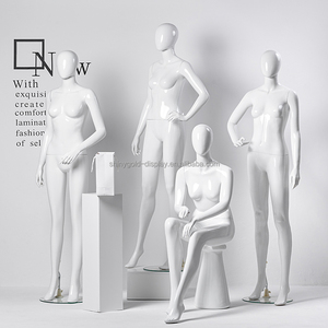 Bán Buôn Cửa Sổ Hiển Thị Của Phụ Nữ Toàn Bộ Cơ Thể Manikin <span class=keywords><strong>Dummies</strong></span> Phụ Nữ Bóng Trắng Sợi Thủy Tinh Nữ Người Giả Cho Bán - Product Image 3