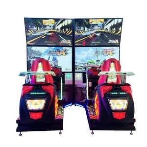 Simulateur de conduite à monnayeur, borne de jeu de course automobile, jeu de grue Fruit King, voiture de course dynamique à double écran - Product Image 3