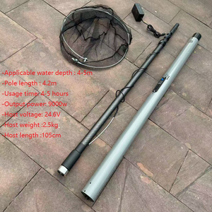 Zhuo Run 4.2m 5000/9000W lưới cầm tay siêu nhẹ cầm tay có thể gập lại bằng hợp kim nhôm lưới đánh cá bằng điện tự động - Product Image 2