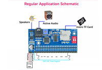 Module de lecture vocale M3D5T MP3, lecture unique déclenchée par microcontrôleur, lecteur de messages DIY