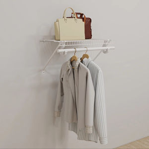 أرفف معدنية مثبتة على الحائط ، أرفف خزانة ، نظام خزانة ، منظم تخزين ، رف تخزين جداري لغرفة المرحاض - Product Image 4