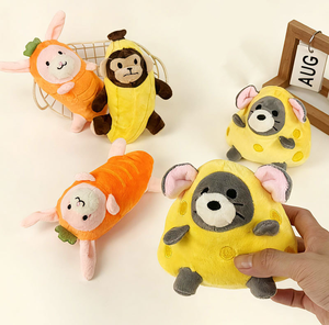 Juguete de Peluche Chirriante <span class=keywords><strong>para</strong></span> Mascotas, con Diseño Creativo de Comida, Varios Estilos, <span class=keywords><strong>para</strong></span> Perros y Gatos, Juguete Interactivo <span class=keywords><strong>para</strong></span> Masticar y <span class=keywords><strong>para</strong></span> la Dentición, Compatible con OEM y Personalización - Product Image 2