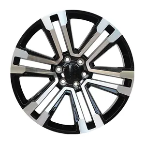 Black Machined Face Factory 22*9.0 24*10 Inch Wheel Rims PCD 6*139.7 Hot Sell Car Wheels Rims For GMC Cars #17102