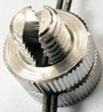 Conector de alambre para cercas eléctricas, para alambre de polietileno y cuerda de polietileno de hasta 3 mm, abrazadera de unión de perno dividido de aluminio para cercas eléctricas