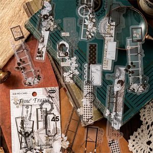 20 cái/gói Pet Sticker Gói Giấy Phòng Thí Nghiệm Loạt Retro Cắt Dán Cẩm nang Tự Làm Trang Trí Dán - Product Image 4