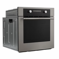 Four encastré en acier inoxydable 60cm 73L avec rôtissoire gril Turbo ventilateur gaz caractéristiques électriques