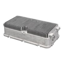 Boîtier de refroidissement en aluminium moulé sous pression haute performance avec outillage personnalisé, anodisé/peint par poudrage, certifié ISO 9001