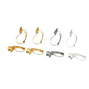 Color-preserving 18k gold-plated French buckle ear <b>hook</b> patch flat empty <b>earring</b> accessory DIY handmade <b>earring</b> material A07 - Product Image 5
