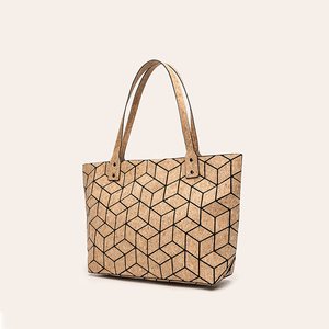 Nouveau <span class=keywords><strong>sac</strong></span> à main en peau de chêne méditerranéenne à motif losanges Portugal Lattice Lady, <span class=keywords><strong>sac</strong></span> messager à motif géométrique, <span class=keywords><strong>sac</strong></span> fourre-tout en liège naturel pour femme - Product Image 4